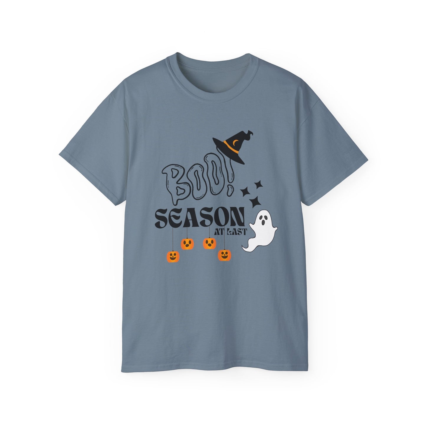Halloween Unisex Ultra Cotton Tee, Ghost Season Shirt, Boo Season T-Shirt, Spooky Apparel, Fall Fashion, Halloween Costume Top