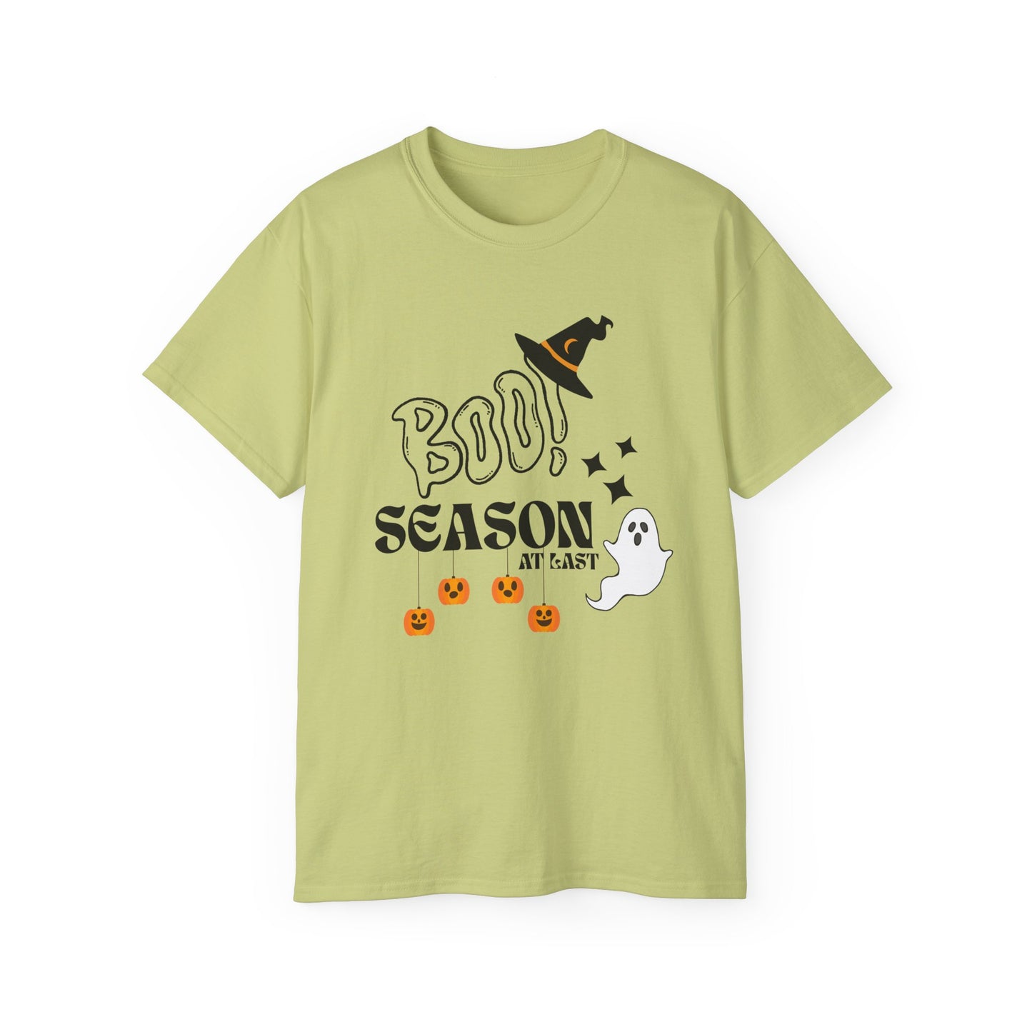Halloween Unisex Ultra Cotton Tee, Ghost Season Shirt, Boo Season T-Shirt, Spooky Apparel, Fall Fashion, Halloween Costume Top