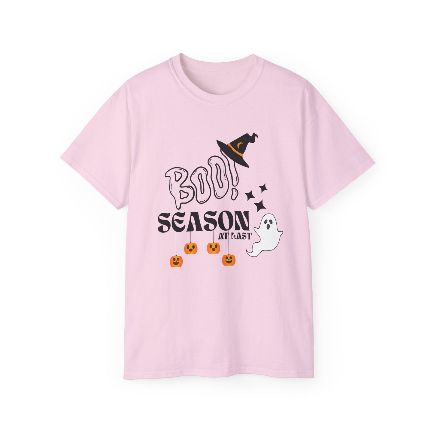 Halloween Unisex Ultra Cotton Tee, Ghost Season Shirt, Boo Season T-Shirt, Spooky Apparel, Fall Fashion, Halloween Costume Top