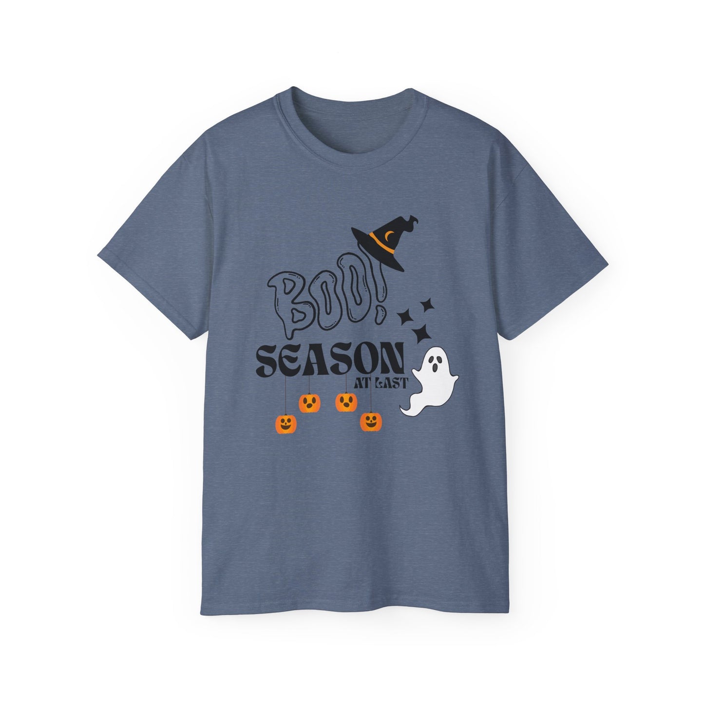 Halloween Unisex Ultra Cotton Tee, Ghost Season Shirt, Boo Season T-Shirt, Spooky Apparel, Fall Fashion, Halloween Costume Top
