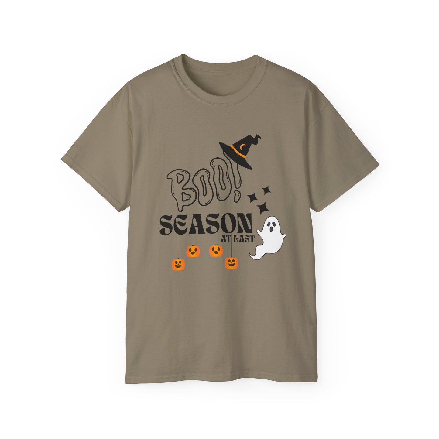 Halloween Unisex Ultra Cotton Tee, Ghost Season Shirt, Boo Season T-Shirt, Spooky Apparel, Fall Fashion, Halloween Costume Top