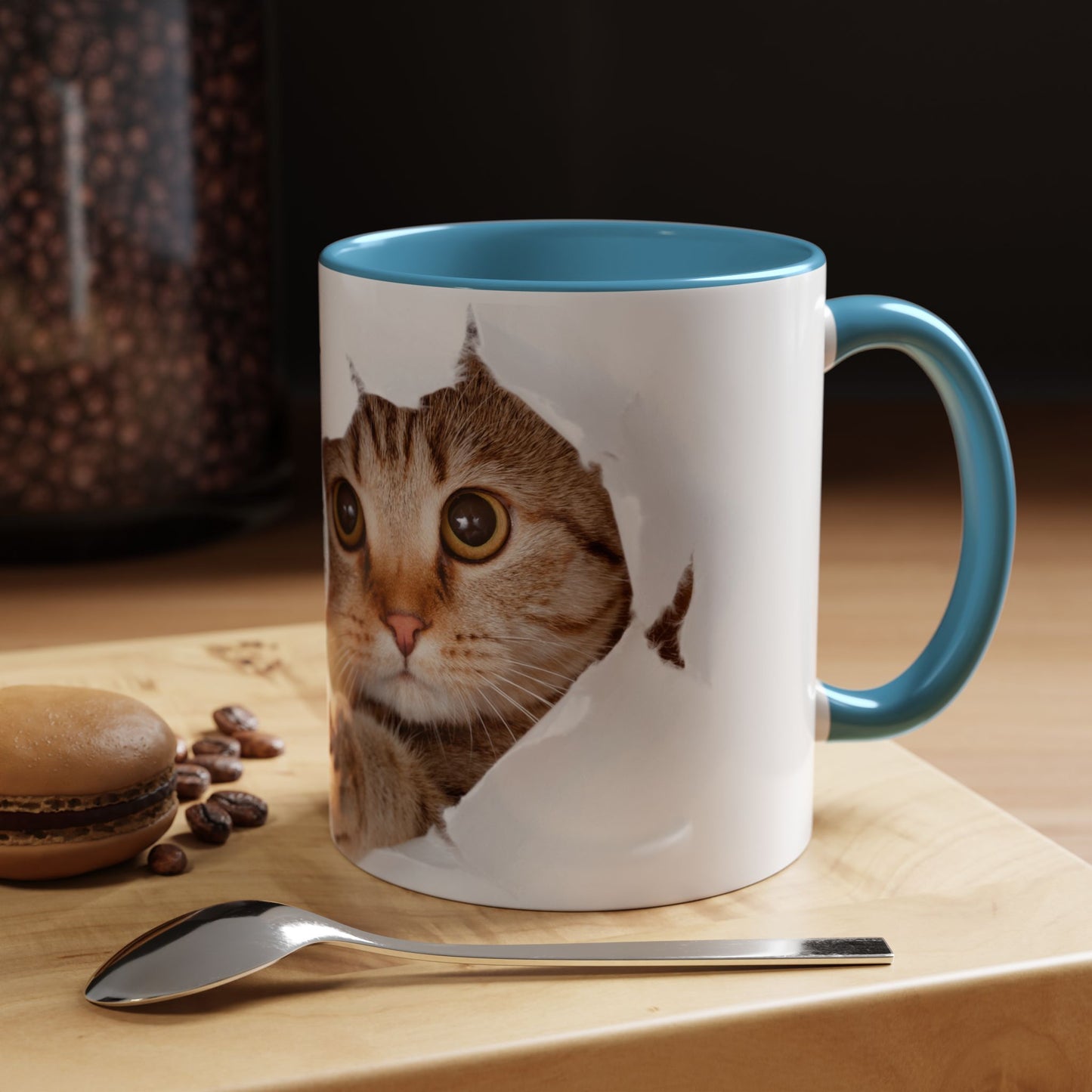 Playful Cat Coffee Mug - Fun Ceramic Cup for Cat Lovers, Perfect for Weekend Vibes, Gift for Birthdays and Holidays, Cute Pet-Themed [...]
