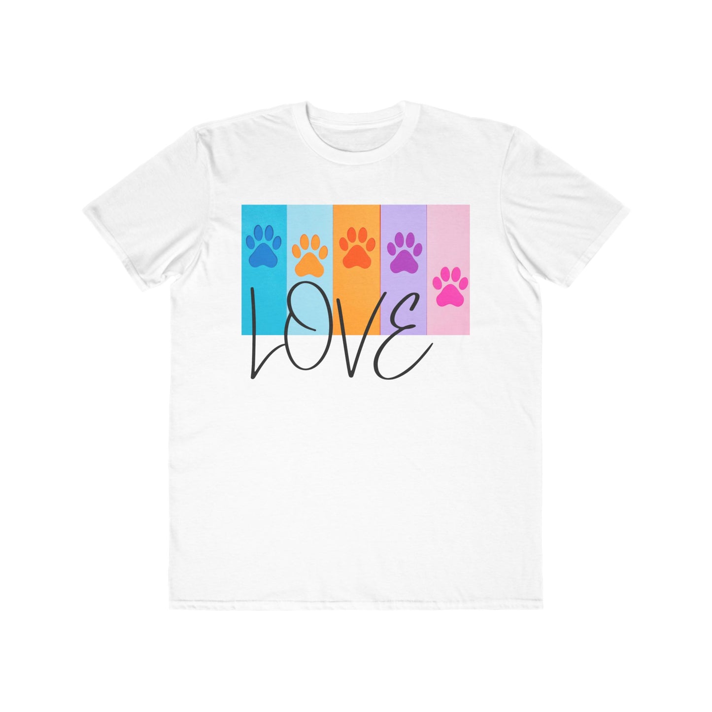 Dog Cat Lover Tee Shirt Colorful Playful Fun Lightweight Casual Comfy Comfortable - Mens and Womens Fashion