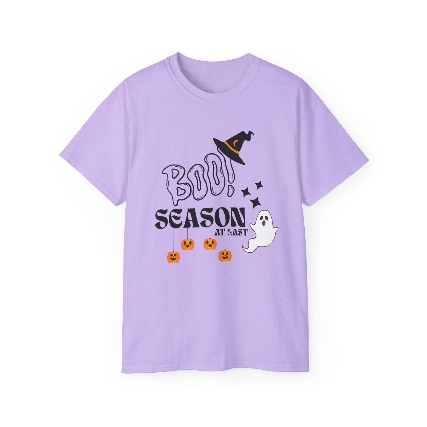 Halloween Unisex Ultra Cotton Tee, Ghost Season Shirt, Boo Season T-Shirt, Spooky Apparel, Fall Fashion, Halloween Costume Top