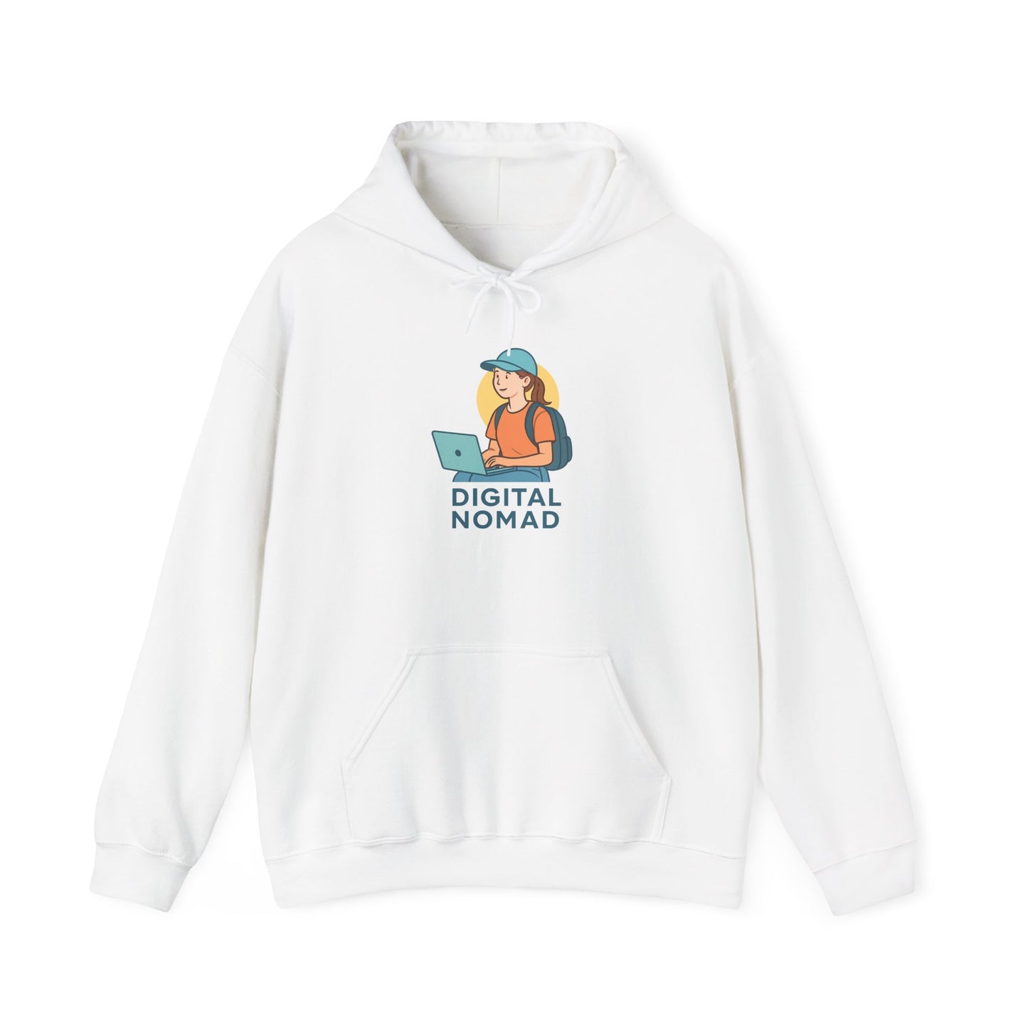 Digital Nomad Coffee Shop Hoodie