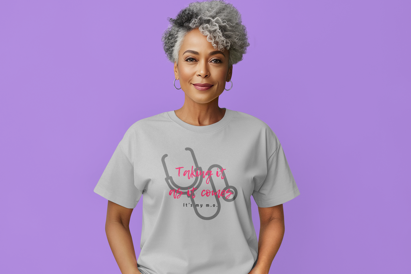 Women's Softstyle Tee: 'Taking it as it comes'