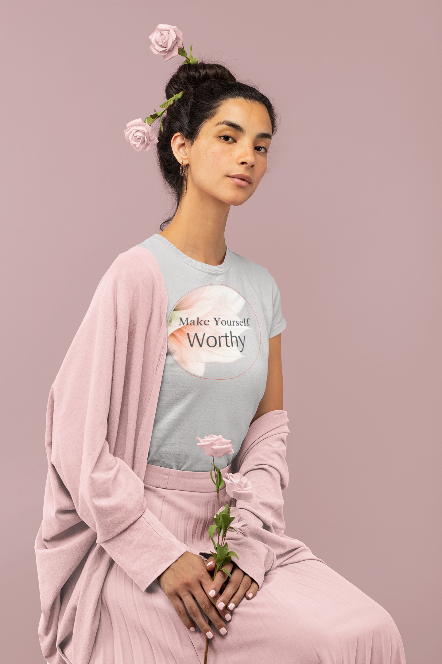 Make Yourself Worthy V-Neck Tee