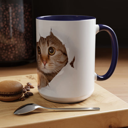 Playful Cat Coffee Mug - Fun Ceramic Cup for Cat Lovers, Perfect for Weekend Vibes, Gift for Birthdays and Holidays, Cute Pet-Themed [...]
