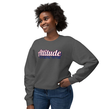Attitude Digital Tattoo Cozy Unisex Lightweight Crewneck Sweatshirt