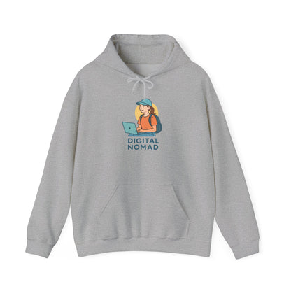 Digital Nomad Coffee Shop Hoodie