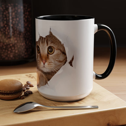 Playful Cat Coffee Mug - Fun Ceramic Cup for Cat Lovers, Perfect for Weekend Vibes, Gift for Birthdays and Holidays, Cute Pet-Themed [...]