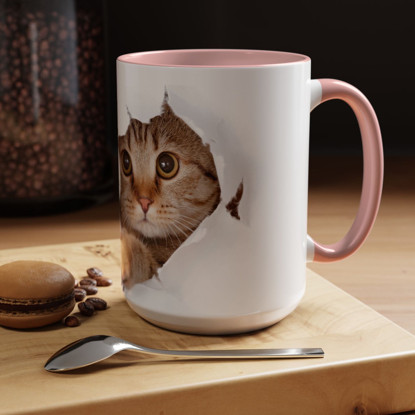 Playful Cat Coffee Mug - Fun Ceramic Cup for Cat Lovers, Perfect for Weekend Vibes, Gift for Birthdays and Holidays, Cute Pet-Themed [...]