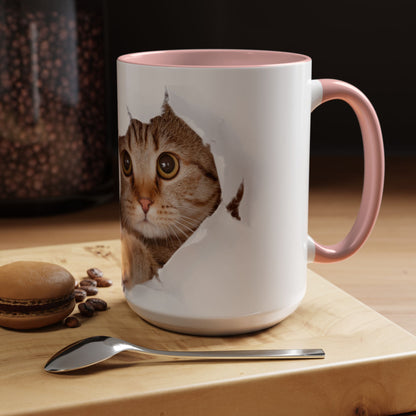 Playful Cat Coffee Mug - Fun Ceramic Cup for Cat Lovers, Perfect for Weekend Vibes, Gift for Birthdays and Holidays, Cute Pet-Themed [...]